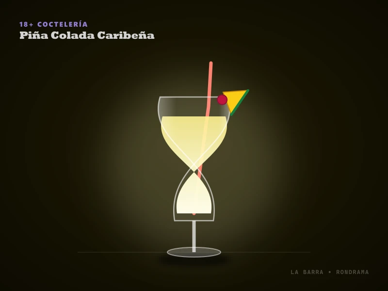Presentación de Piña Colada Caribeña