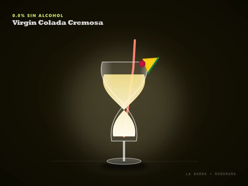 Presentación de Virgin Colada Tropical Velvet